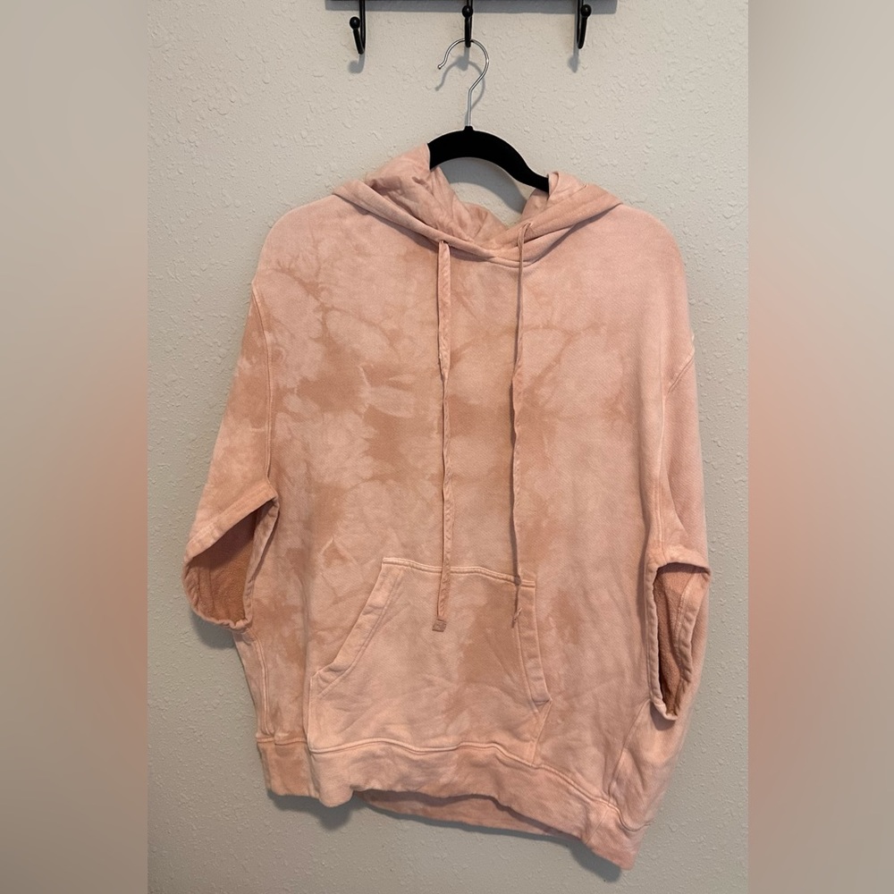 Raquel Allegra tie dye short sleeve hoodie